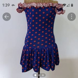 Polka Dot Off-Shoulder Dress